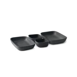 Salt & Pepper Salt & Pepper Major 4 Piece Stoneware Serving Set Black