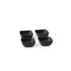 Salt & Pepper Salt & Pepper Major 4 Piece Stoneware Condiment Dish Set Black