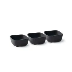Salt & Pepper Salt & Pepper Major 3 Piece Stoneware Serving Bowl Set Black