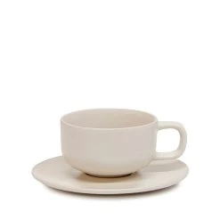 Salt & Pepper Salt & Pepper Hue Teacup & Saucer Stone