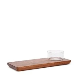 Salt & Pepper Salt & Pepper Provedore Paddle Rectangle With Glass Bowl 35cm