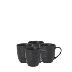 Salt & Pepper Salt & Pepper Napier Set Of 4 Mugs 330ml Black