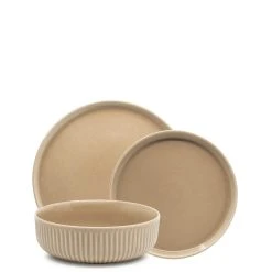 Salt & Pepper Salt & Pepper Amana 12 Piece Dinner Set Dusty Rose