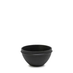 Salt & Pepper Salt & Pepper Plisset Rice Bowl 12x7cm Black