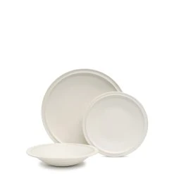Salt & Pepper Salt & Pepper Plisset 12 Piece Dinner Set White