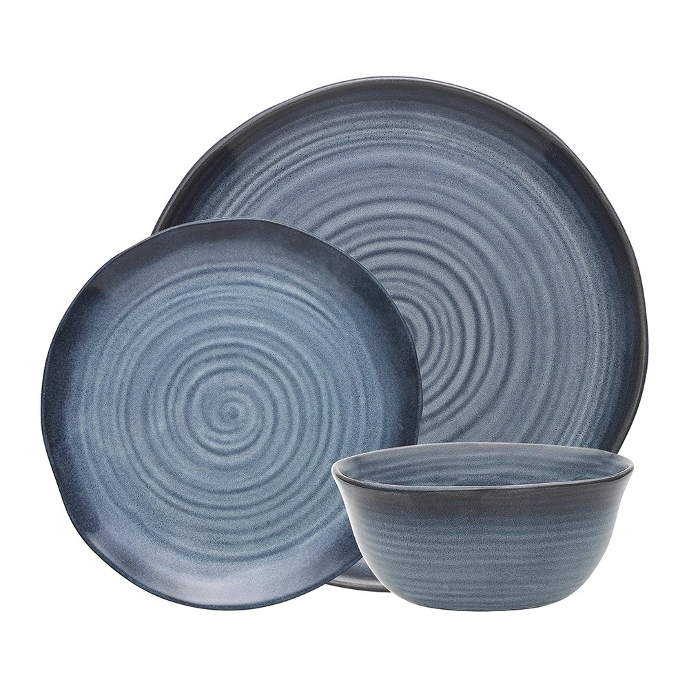 Ecology Ottawa 12 Piece Dinner Set Indigo