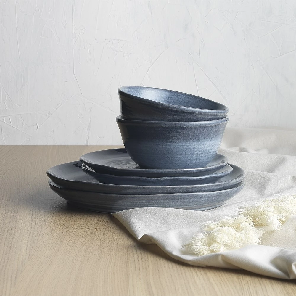 Ecology Ottawa 12 Piece Dinner Set Indigo - Image 5