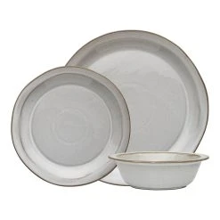 Ecology Tahoe 12 Piece Dinner Set Nougat