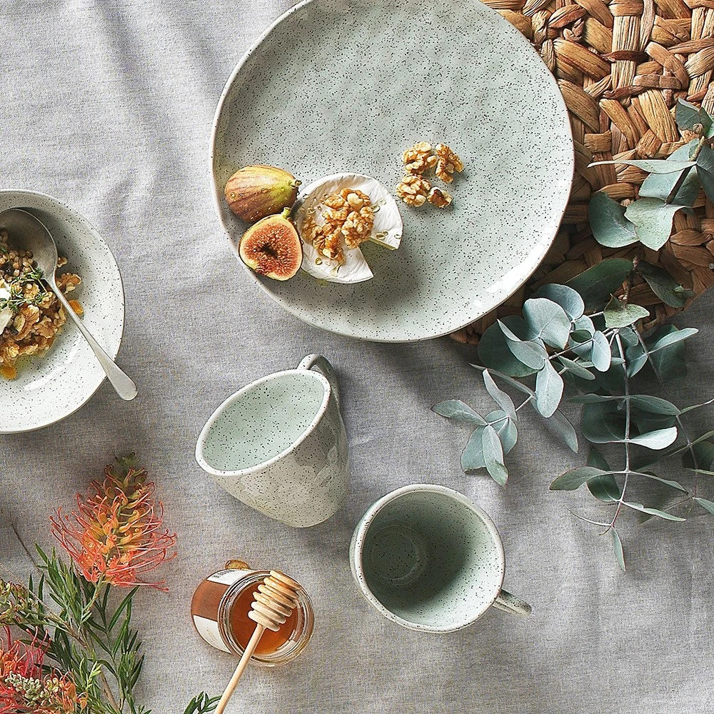 Ecology Speckle Stoneware Mug 380ml Duck Egg - Image 3