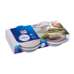 Duralex Lys Set Of 4 Stackable Bowls 7.5cm