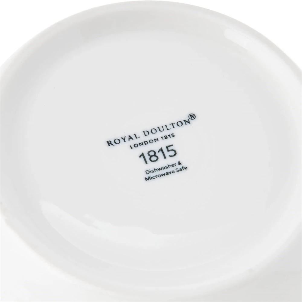 Royal Doulton 1815 Pure Set Of 4 Cereal Bowls 16cm White - Image 4