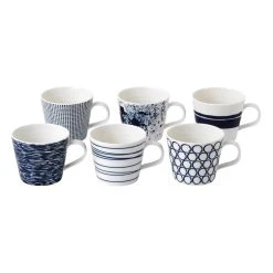 Royal Doulton Pacific Set Of 6 Mugs 260ml