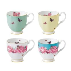 Miranda Kerr For Royal Albert Set Of 4 Vintage Mugs