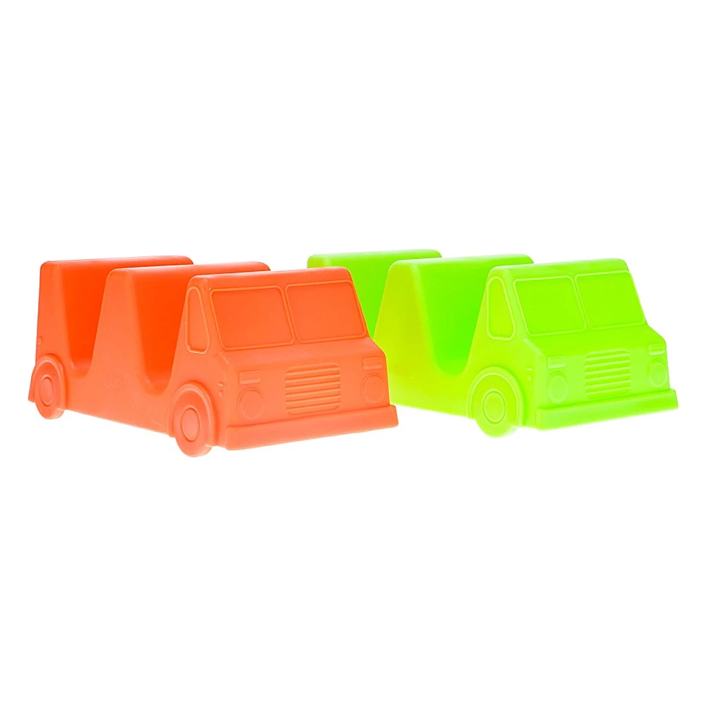 Scullery Novelty Plastic Taco Truck Set Of 2 Red & Green