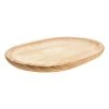 Ambrosia Rustic Paulownia Wood Oval Serving Tray 50 X 38cm Brown