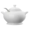 Ambrosia Ashton Porcelain Soup Tureen With Lid & Ladle 3L White