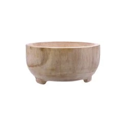 Ambrosia Rustic Paulownia Wood Serving Bowl 30cm