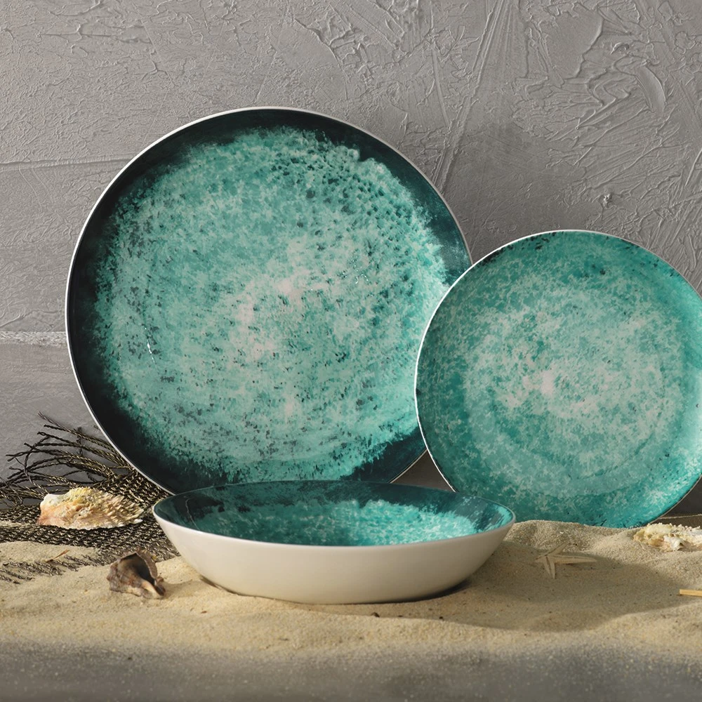 Ambrosia Reef 12 Piece Dinner Set Teal - Image 5