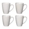 Ambrosia Quad Stoneware Mug 350ml Set Of 4 White
