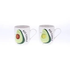 Ambrosia Duo Set Of 2 New Bone China Mug 335ml Avo Cuddle