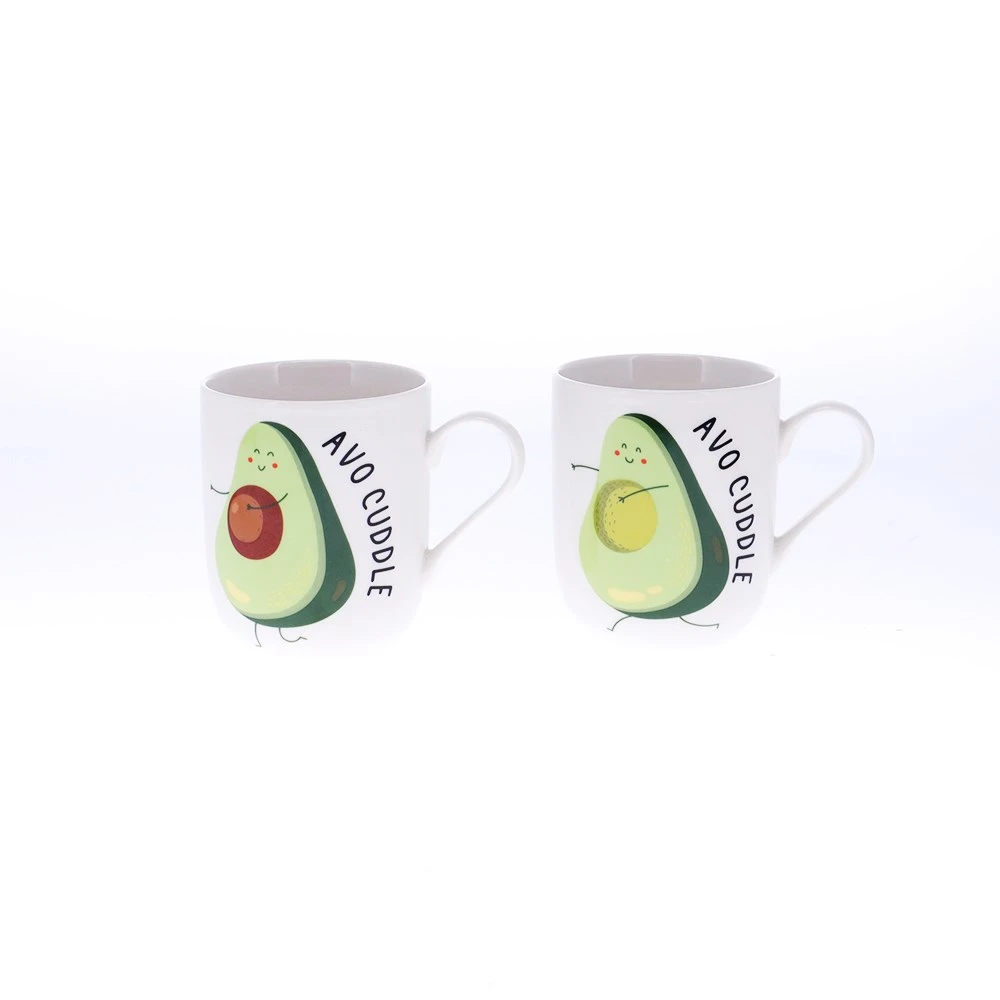 Ambrosia Duo Set Of 2 New Bone China Mug 335ml Avo Cuddle