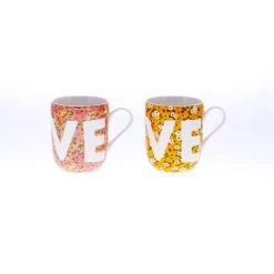 Ambrosia Duo Set Of 2 New Bone China Mug 335ml Love
