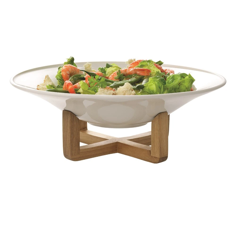 Ambrosia Zest Porcelain Bowl With Stand 34.5cm