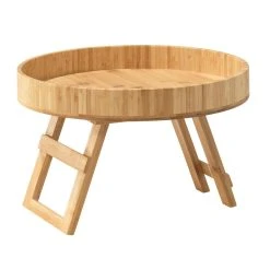 Ambrosia Karira Bamboo Picnic Tray Table 40cm