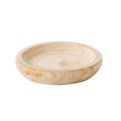 Ambrosia Rustic Paulownia Wood Serving Bowl 25cm