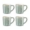 Ambrosia Quad Set Of 4 Mugs 410ml Chevron