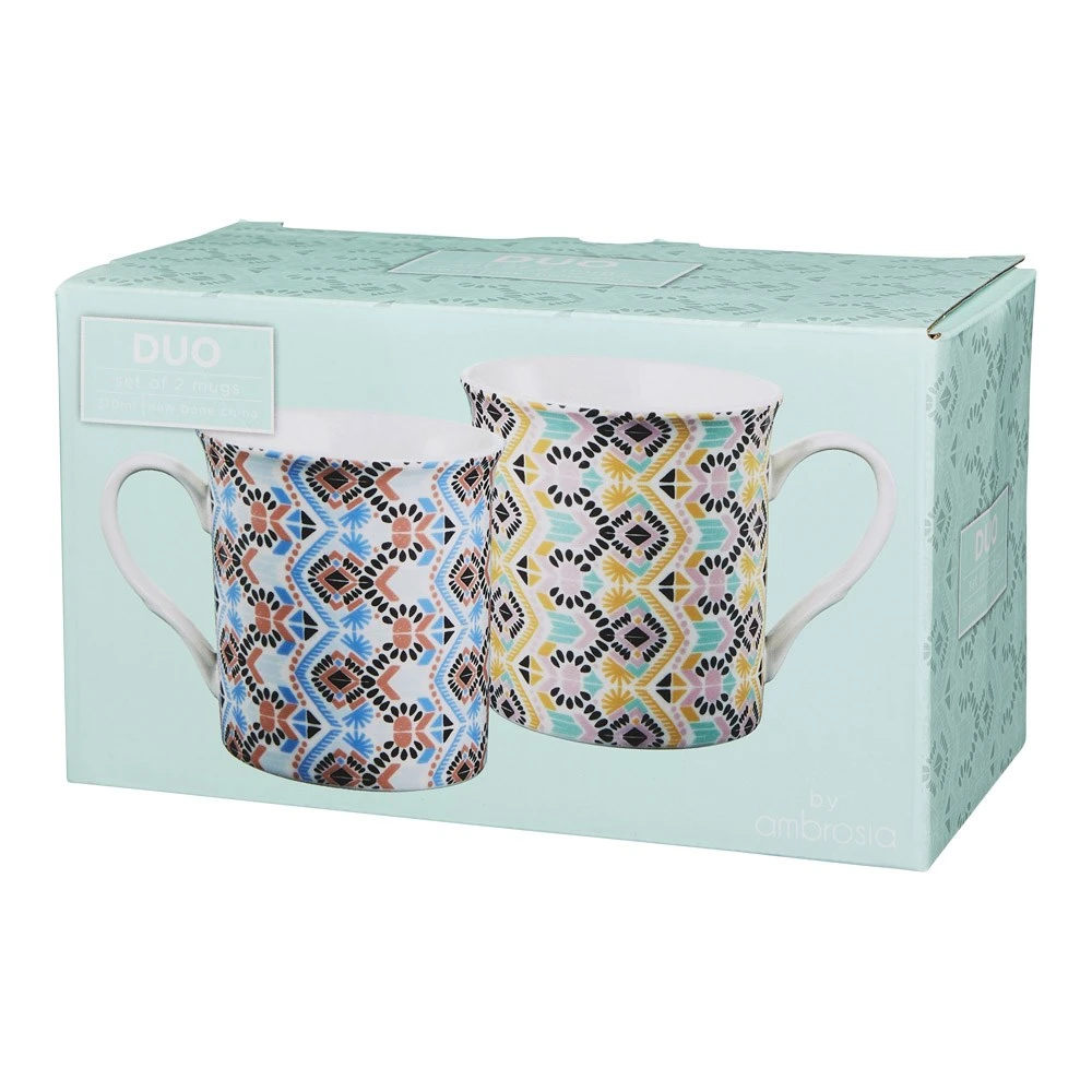 Ambrosia Duo Set Of 2 Mugs 310ml Aztec - Image 2