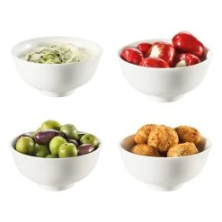 Ambrosia Zest Set Of 4 Tapas Bowls White 12cm