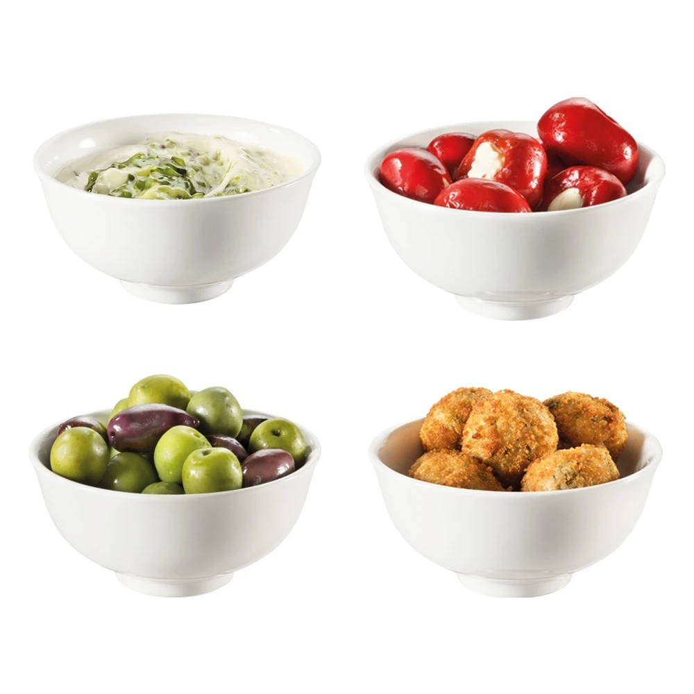 Ambrosia Zest Set Of 4 Tapas Bowls White 12cm