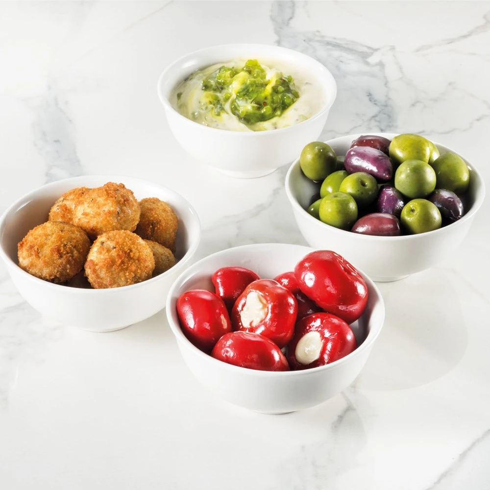 Ambrosia Zest Set Of 4 Tapas Bowls White 12cm - Image 2