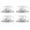 Ashdene Queen Bee 4 Piece Cup & Saucer Set 230ml