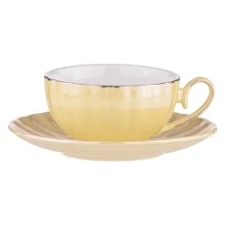 Ashdene Parisienne Pearl Cup & Saucer 220ml Buttermilk