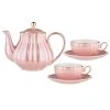 Ashdene Parisienne Pearl Teapot & 2 Teacup Set Marshmallow