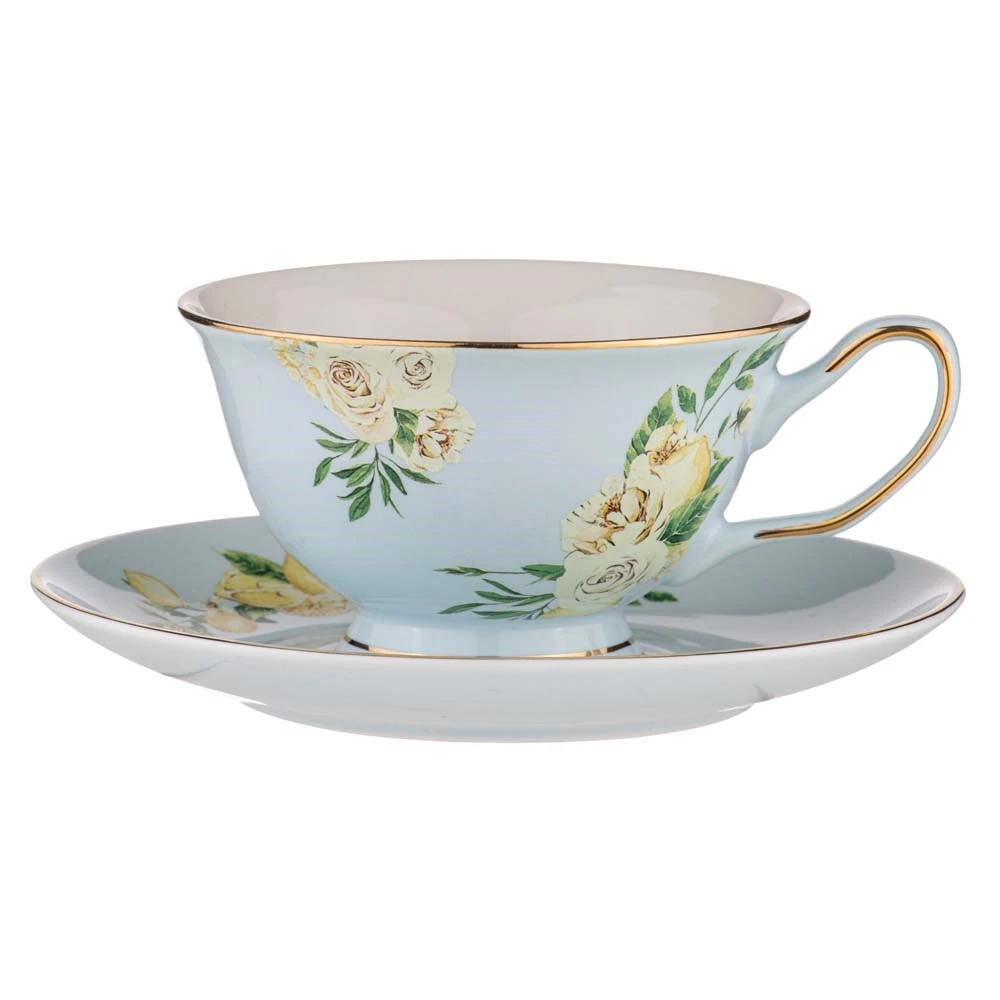 Ashdene Citrus Blooms Cup & Saucer 225ml