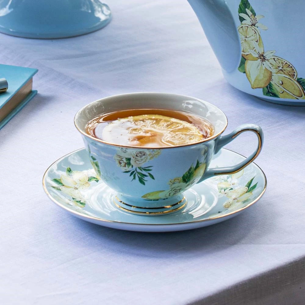 Ashdene Citrus Blooms Cup & Saucer 225ml - Image 4
