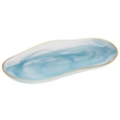 Tempa Ismay Large Oblong Platter Blue