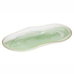 Tempa Ismay Large Oblong Platter Green