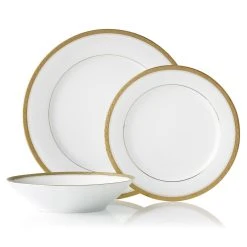 Noritake Charlotta 12 Piece Dinner Set Gold