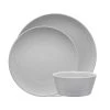 Noritake Grey On Grey Swirl 12 Piece Dinner Setting For 4