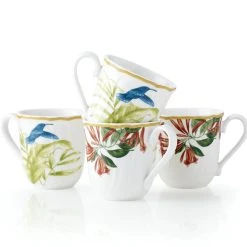 Noritake Epoch Hummingbird Meadow Mug Set Of 4