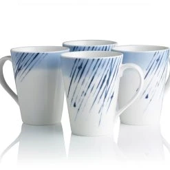 Noritake Hanabi 4 Piece Mug Set 355ml Blue & White