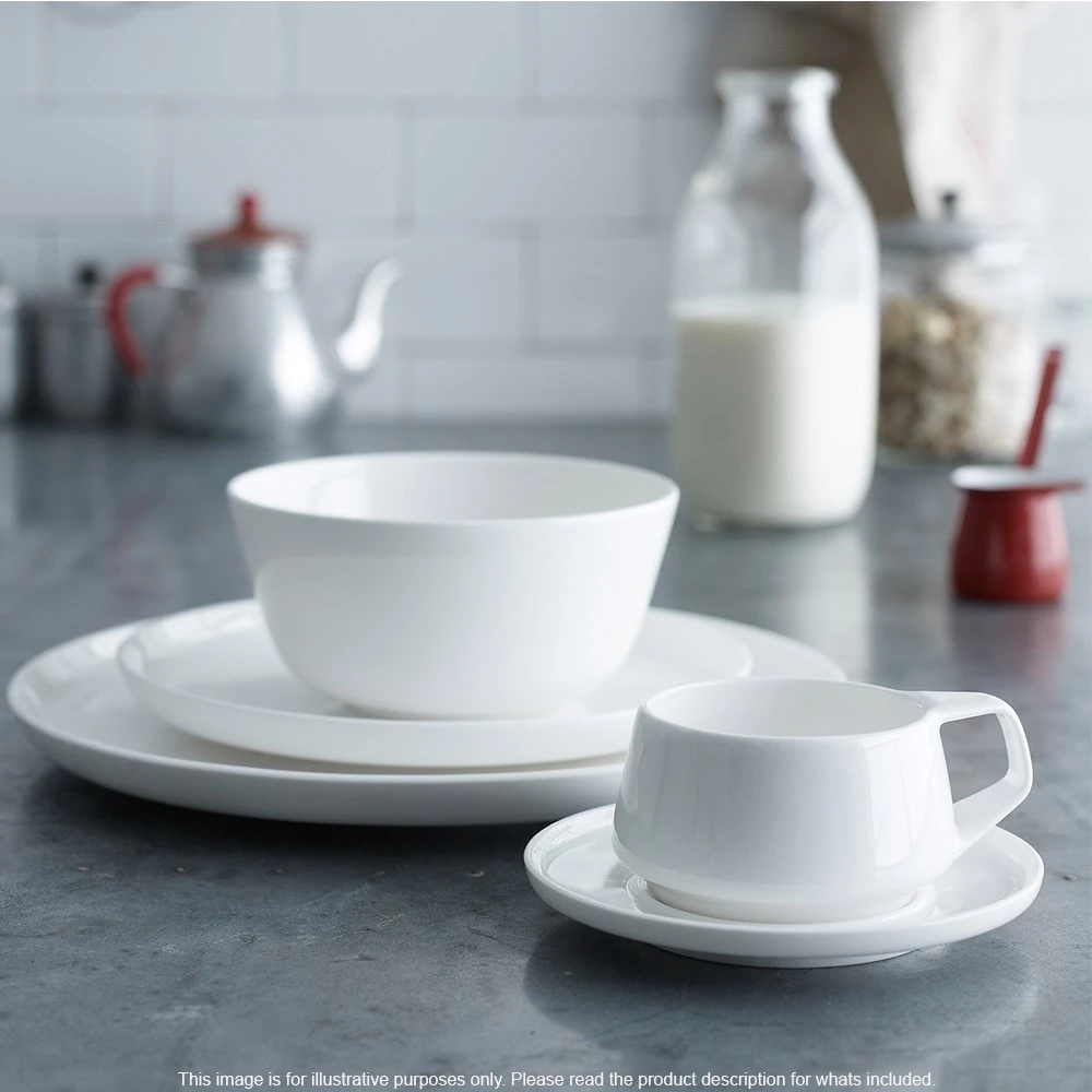 Noritake Marc Newson Fine Bone China 4 Piece Small Bowl Set 11.5cm White - Image 2