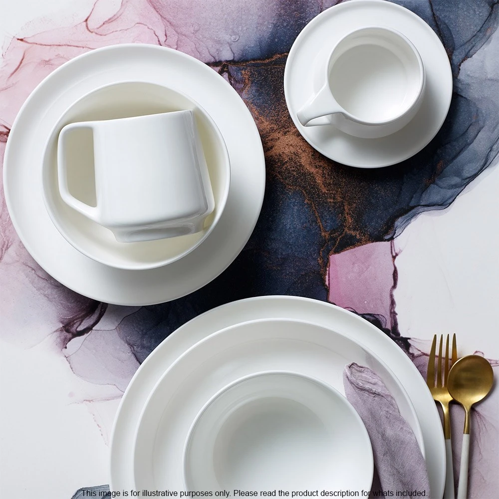 Noritake Marc Newson Fine Bone China 4 Piece Small Bowl Set 11.5cm White - Image 3