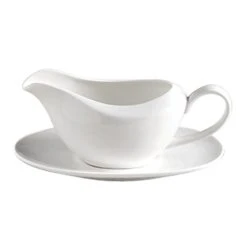 Alex Liddy Aquis Fine Bone China Gravy Boat With Saucer