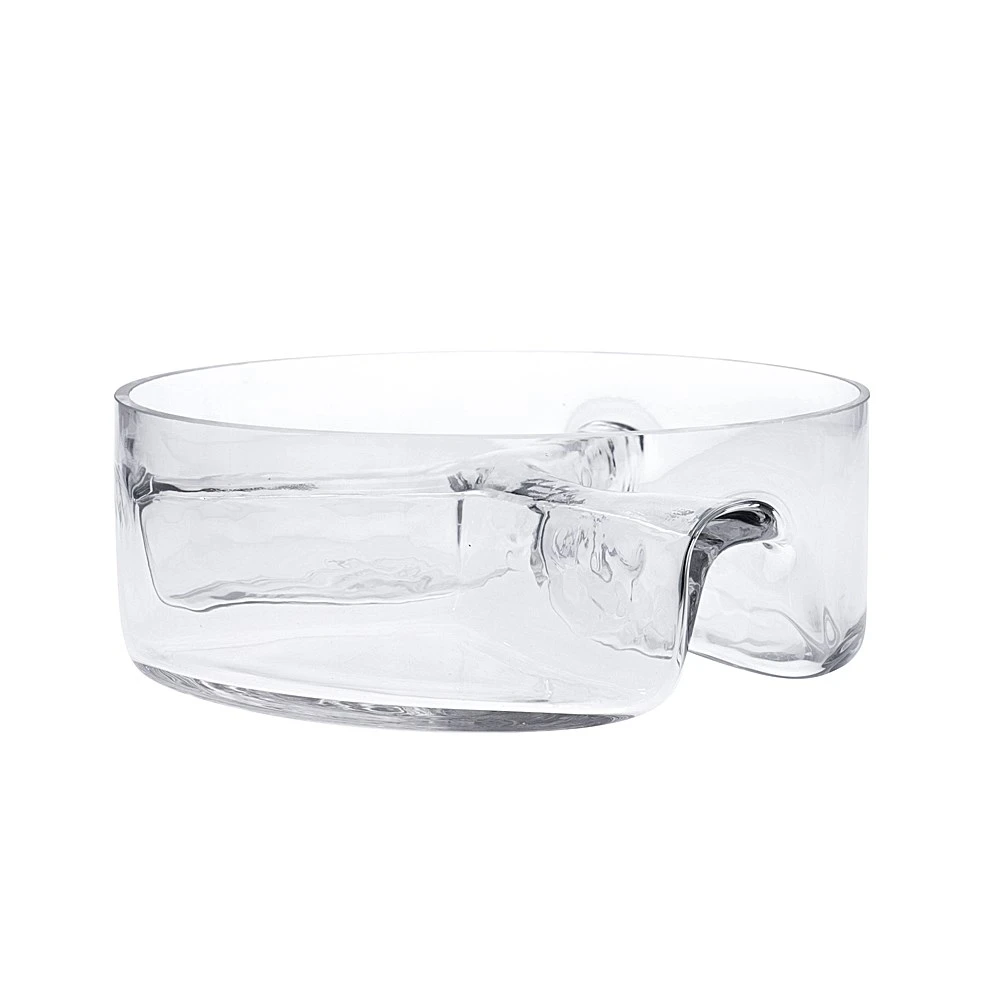 Alex Liddy Slate & Co Round Glass Divided Serving Dish 23cm - Image 2