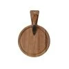 Alex Liddy Acacia Mini Round Serving Board With Knife 18cm